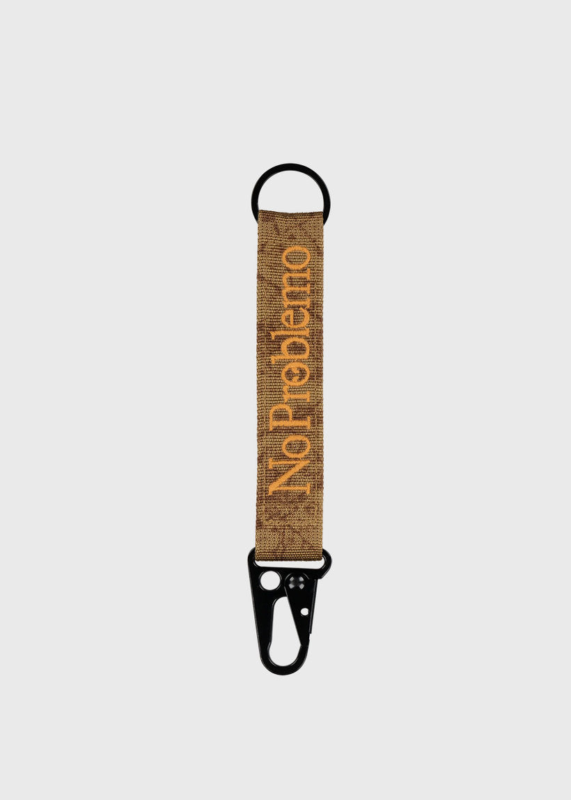 No Problemo camo carabiner keychain