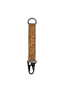 No Problemo camo carabiner keychain