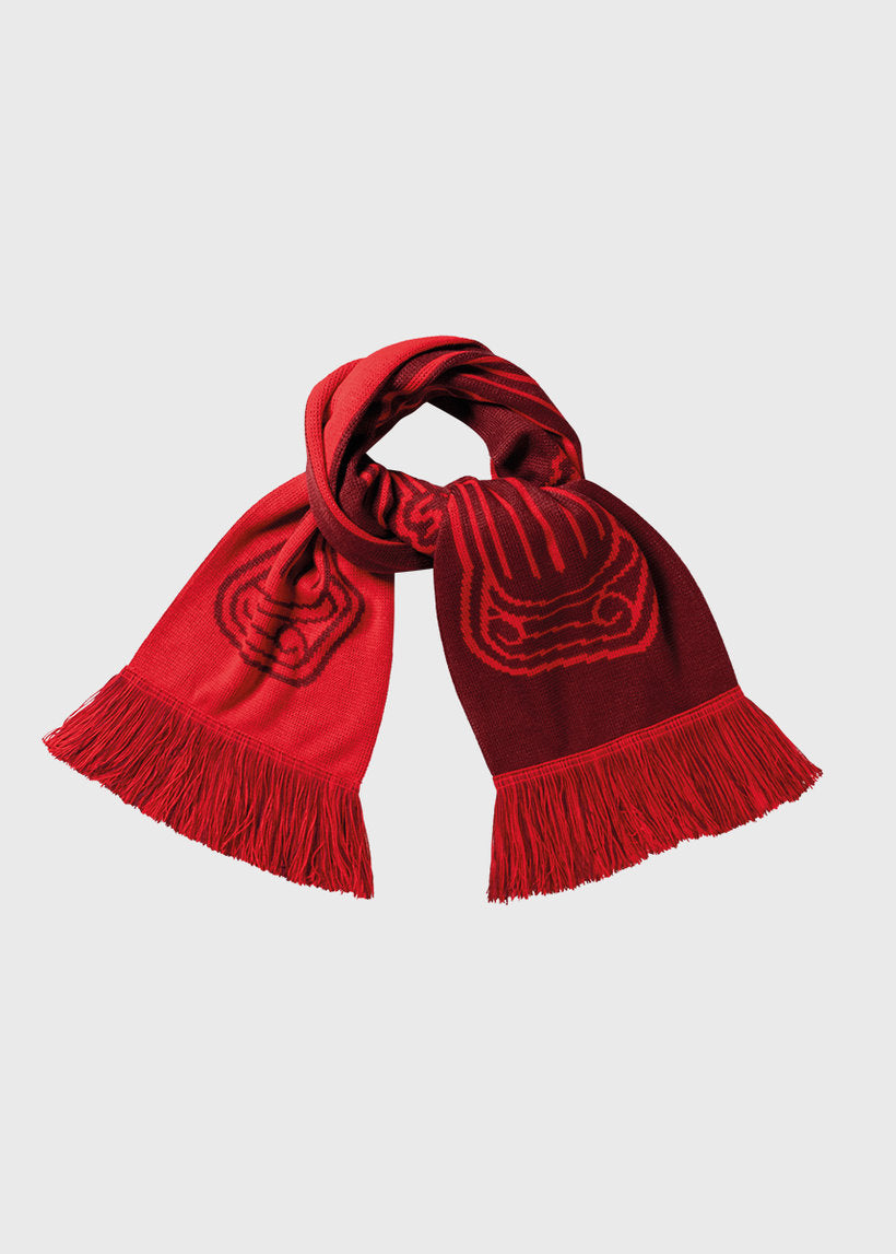 Aries Column red scarf