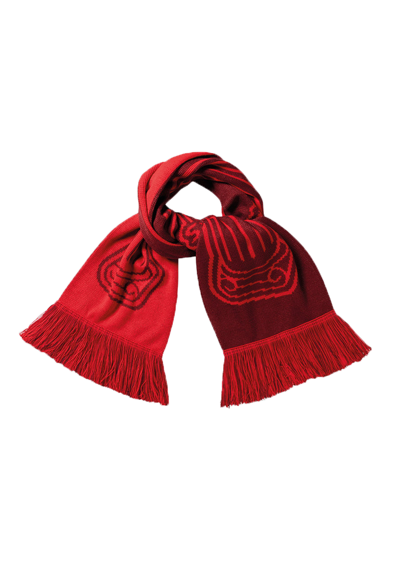Aries Column red scarf