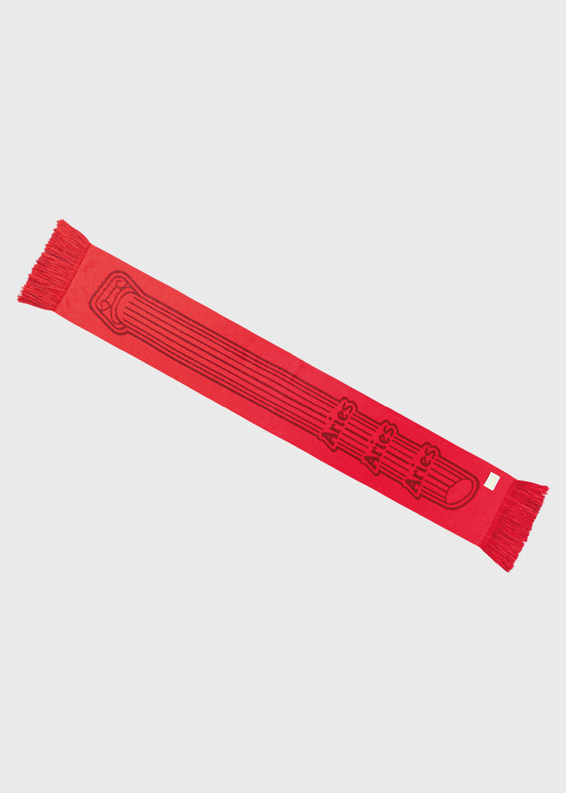 Aries Column red scarf