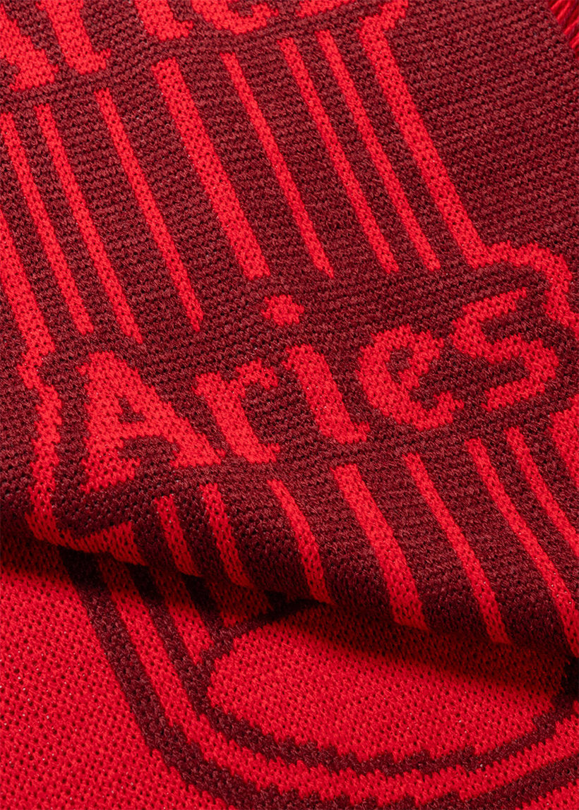 Aries Column red scarf