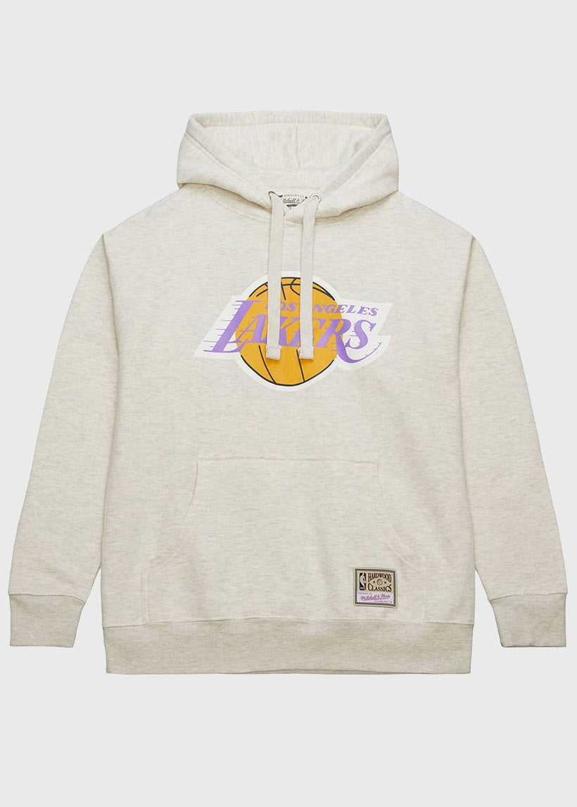 Mitchell &amp; Ness NBA Slammin Los Angeles Lakers oatmeal heather hoodie