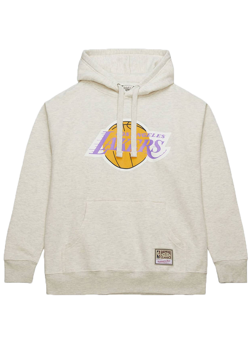 Mitchell &amp; Ness NBA Slammin Los Angeles Lakers oatmeal heather hoodie