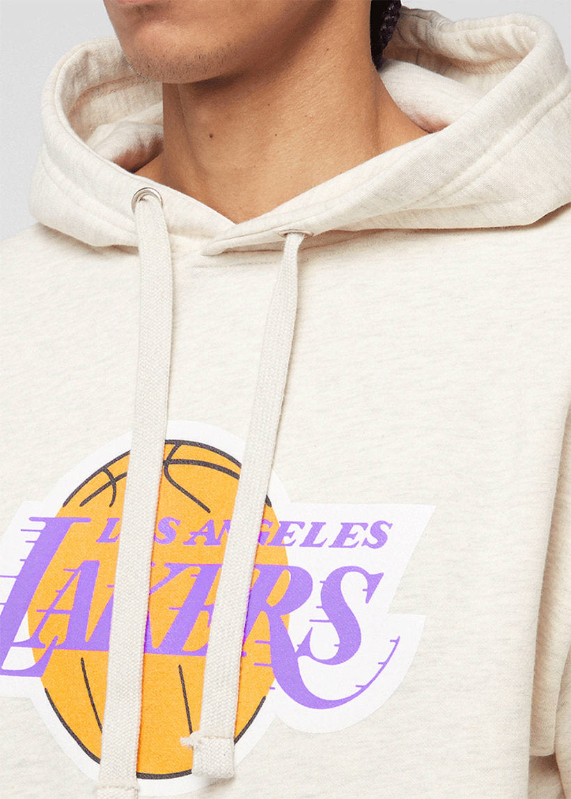 Mitchell &amp; Ness NBA Slammin Los Angeles Lakers oatmeal heather hoodie