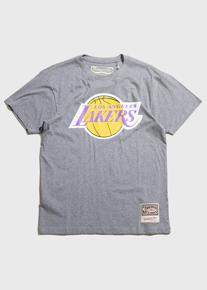Mitchell &amp; Ness NBA Team Logo UPD Los Angeles Lakers grey marl tee