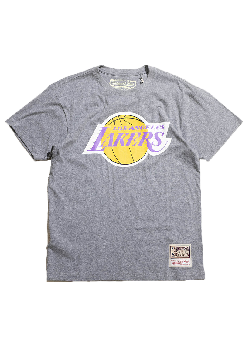 Mitchell &amp; Ness NBA Team Logo UPD Los Angeles Lakers grey marl tee