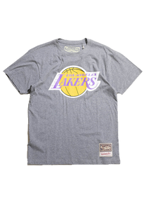 Mitchell &amp; Ness NBA Team Logo UPD Los Angeles Lakers grey marl tee