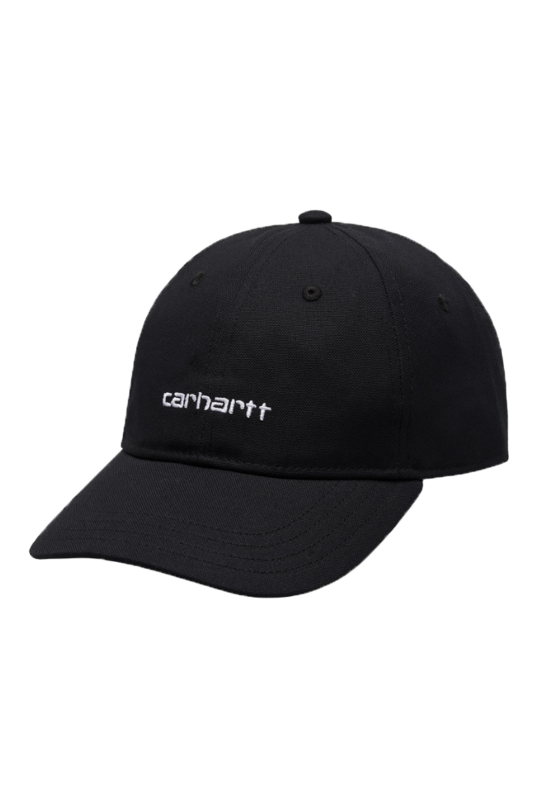 Carhartt WIP I028876 Canvas Script black/white cap
