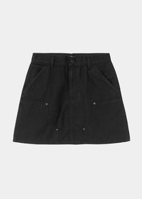 Carhartt WIP I034836 W' Maeve black stone washed double knee skirt
