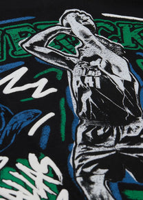 Mitchell &amp; Ness NBA Chalked Up Dallas Mavericks Dirk Nowitzki black tee