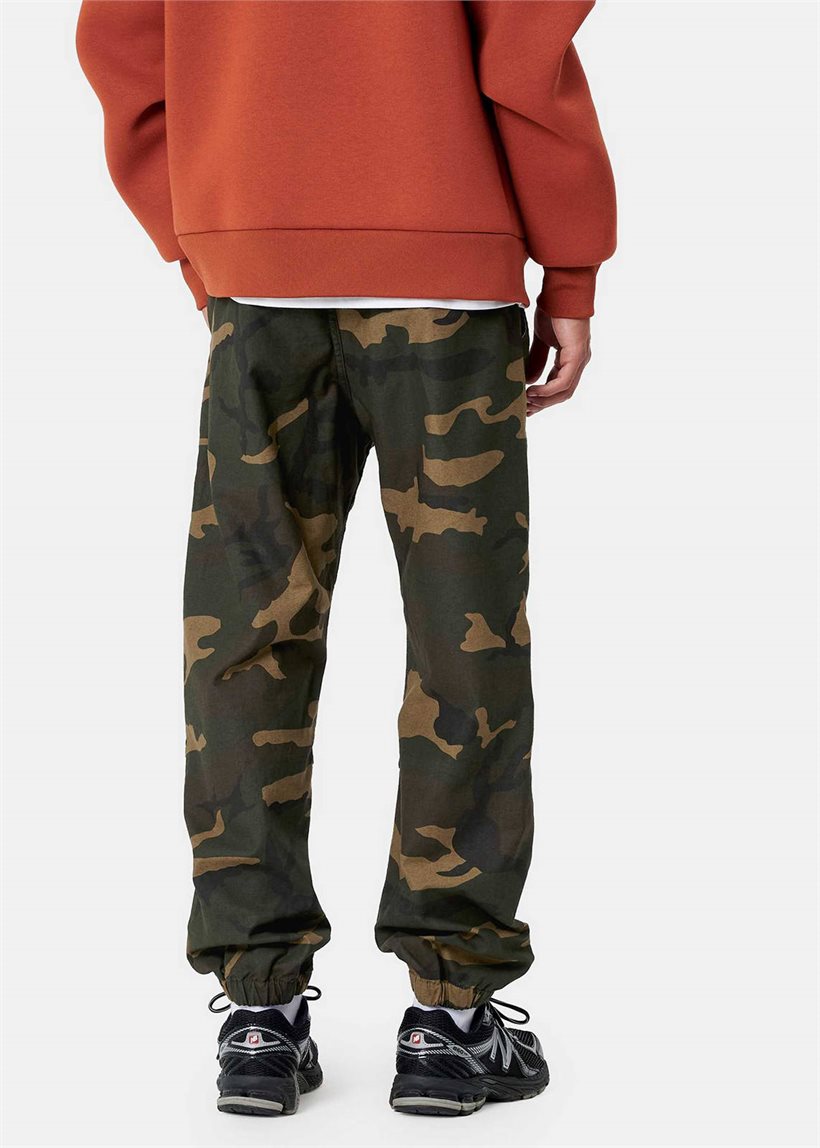 Carhartt WIP I027263 Marshall camo laurel stone washed joggers