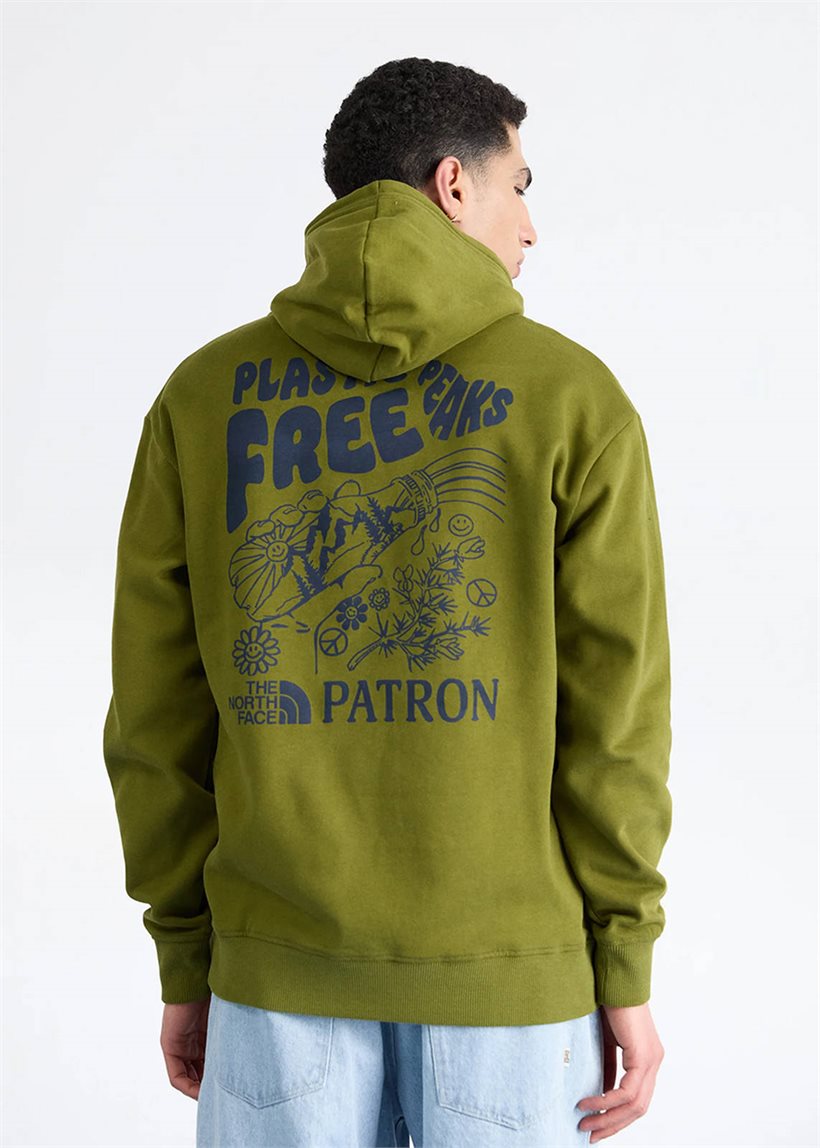 The North Face NF0A87DVPIB1 M' Nature CRLW green hoodie