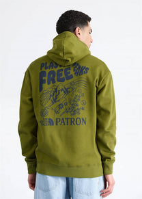 The North Face NF0A87DVPIB1 M' Nature CRLW green hoodie