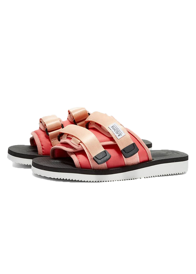 Suicoke MOTO CAB salmon black sandals