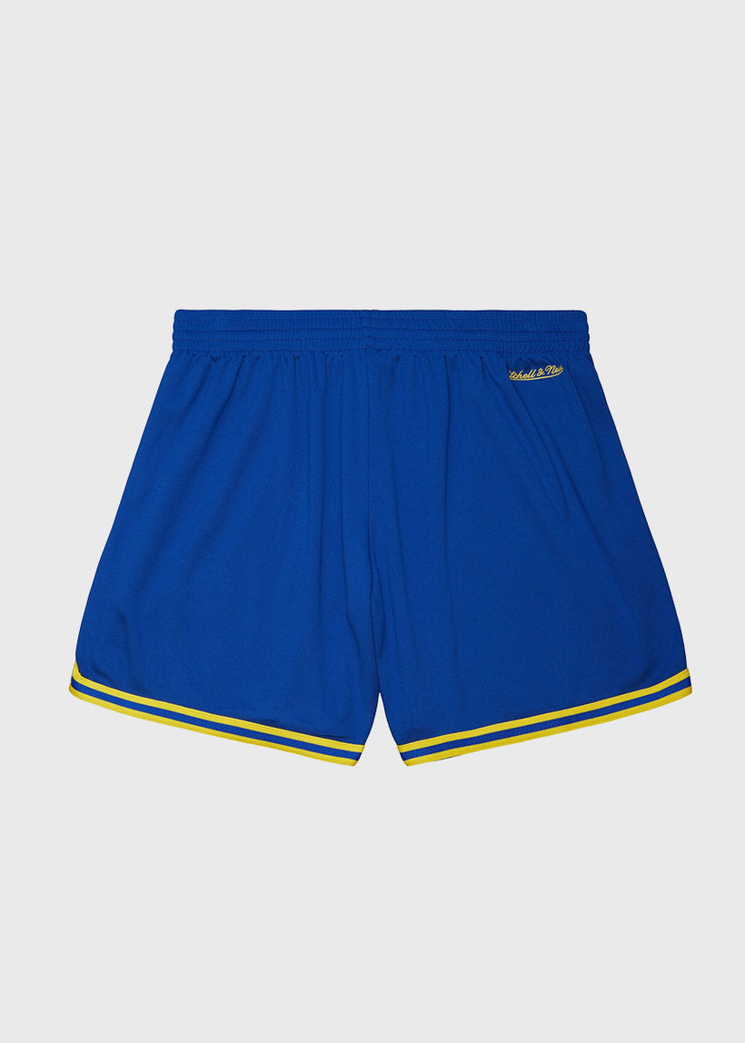 Mitchell &amp; Ness NBA Overtime Win Vintage Logo Warriors royal mesh shorts