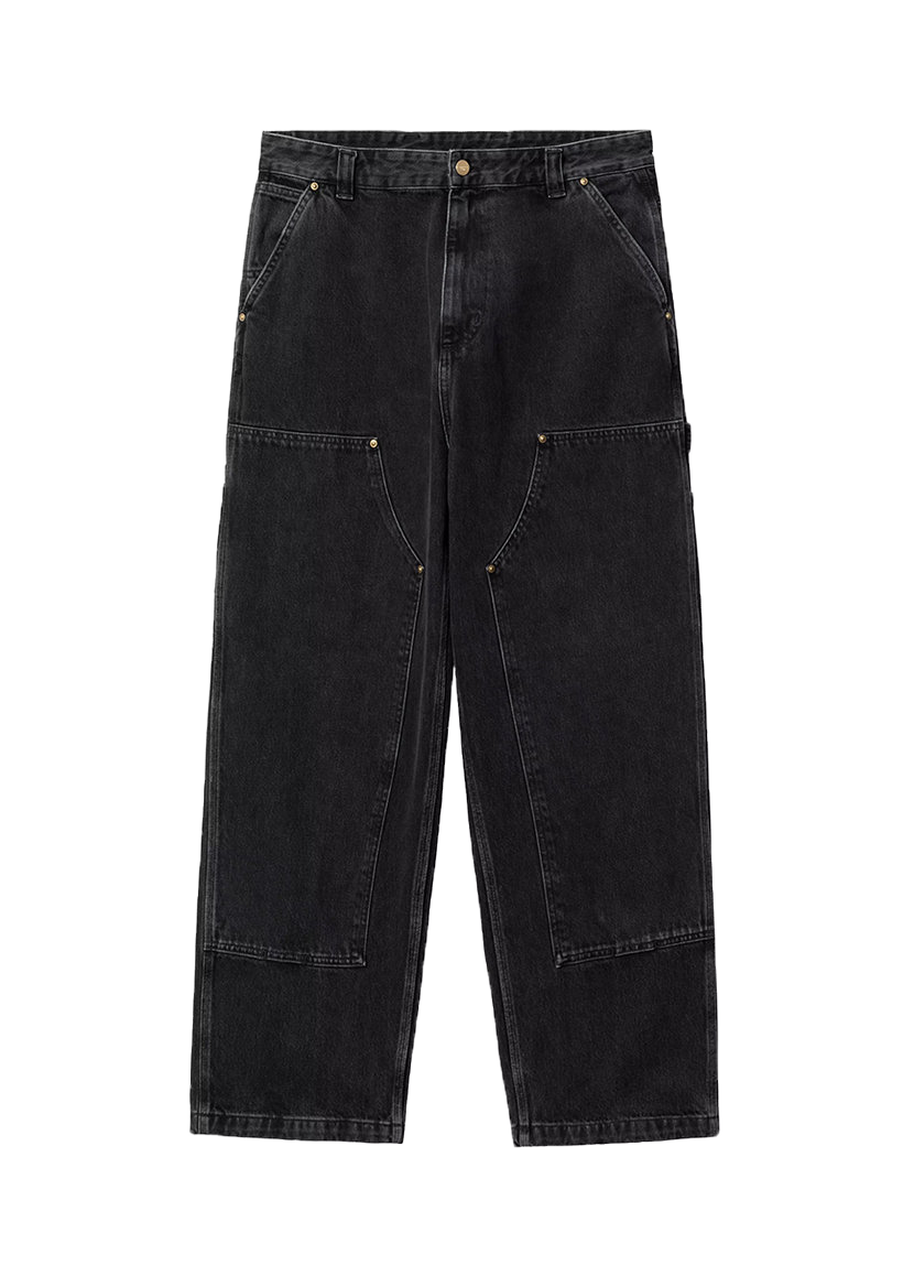 Carhartt WIP I032106 Nash Double Knee black stone washed pants
