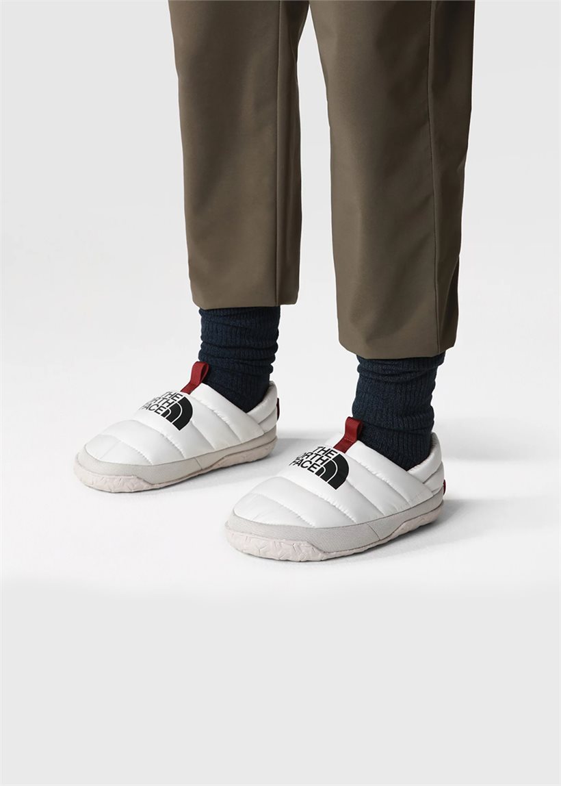 The North Face NF0A5G2BQ4C W' Nuptse gardenia white black mules