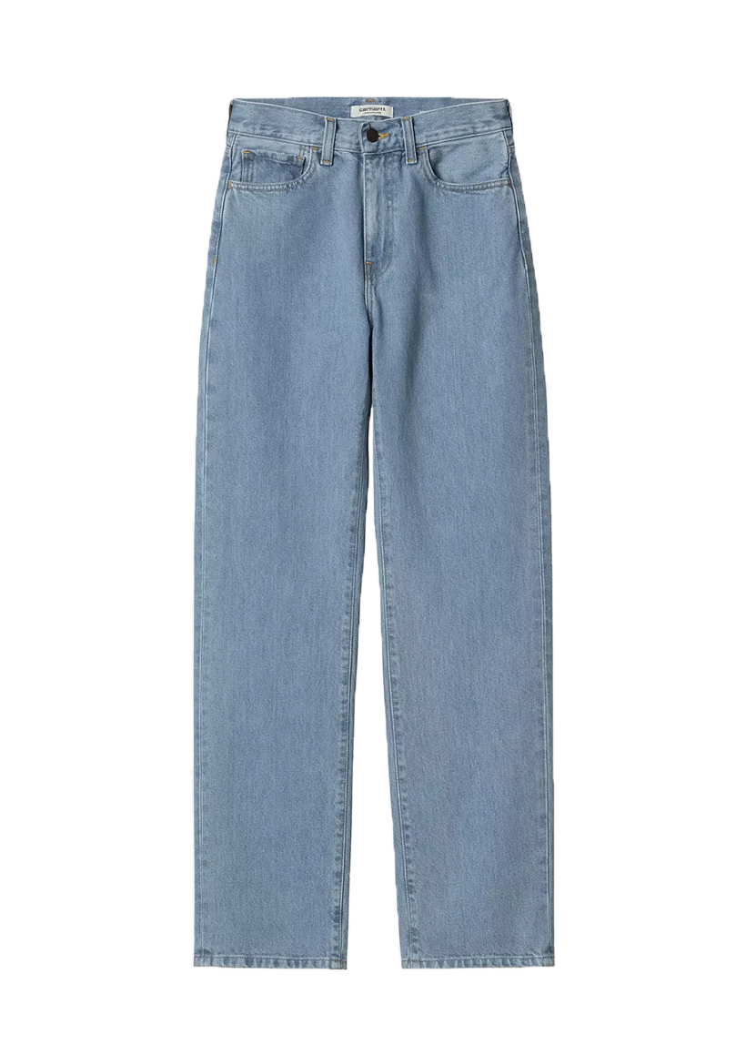 Carhartt WIP I031920 W' Noxon blue stone bleached pants