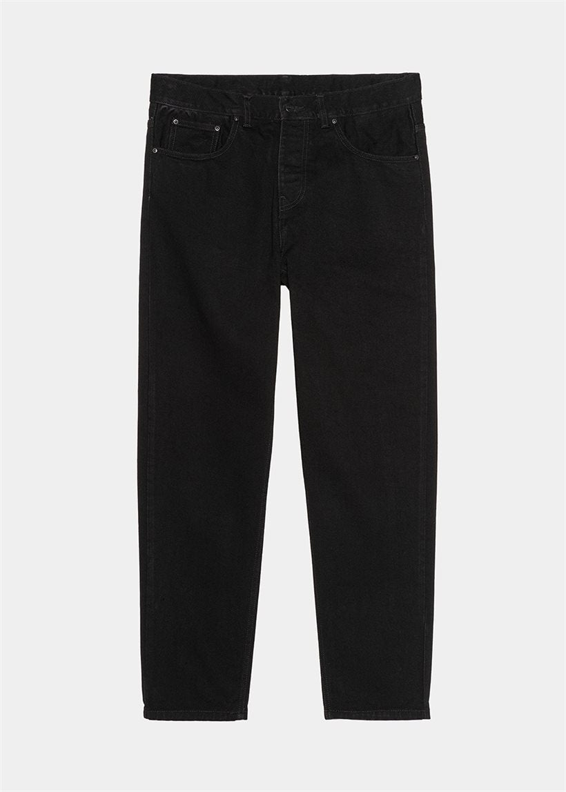 Carhartt WIP I029208 Newel cotton black one wash pants