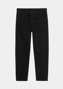 Carhartt WIP I029208 Newel cotton black one wash pants