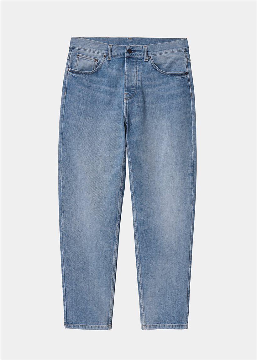 Carhartt WIP I029208 Newel blue light used wash pants
