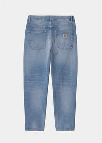 Carhartt WIP I029208 Newel blue light used wash pants