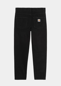 Carhartt WIP I029208 Newel cotton black one wash pants