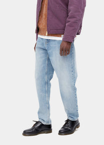 Carhartt WIP I029208 Newel blue light used wash pants