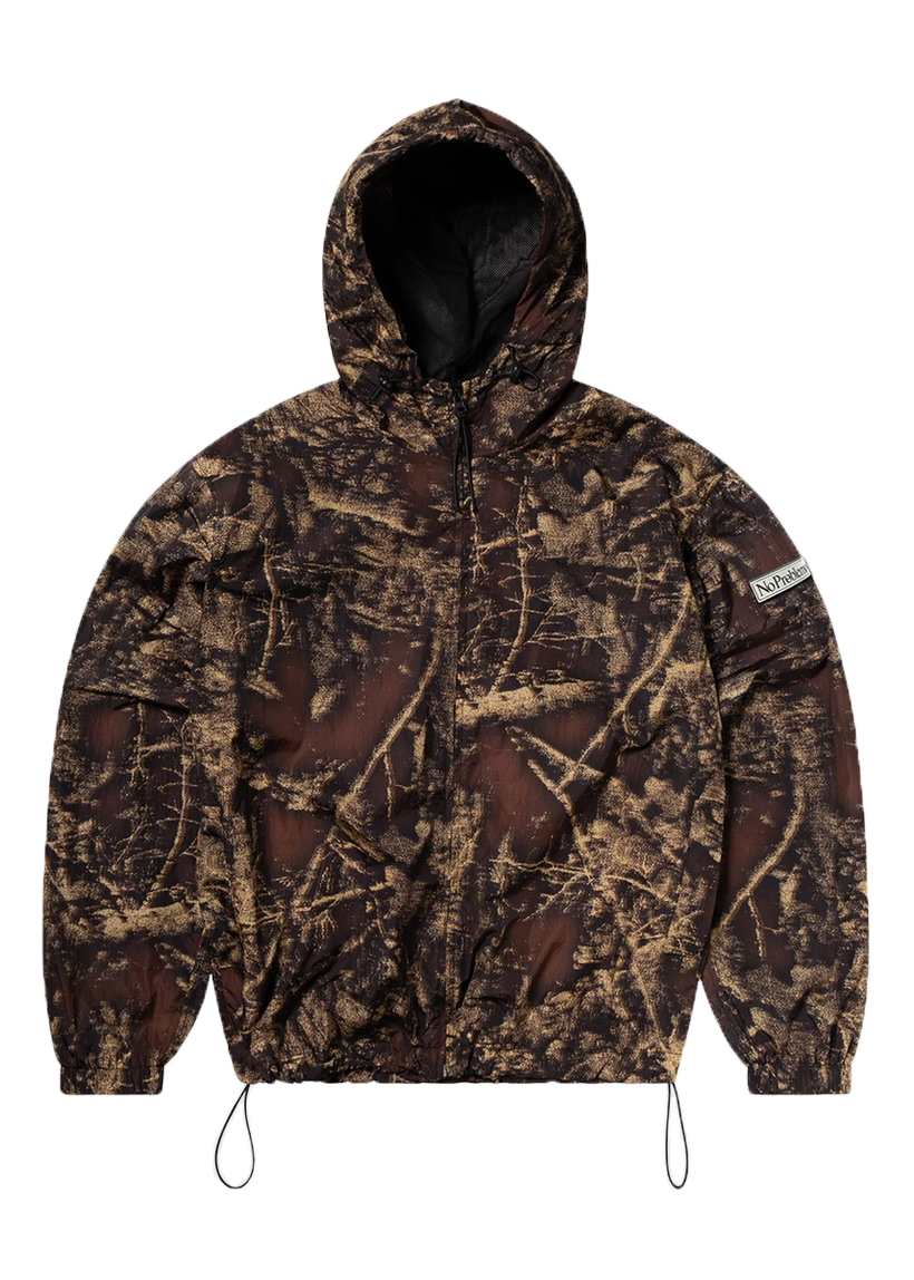 No Problemo Forest Glitch nylon jacket
