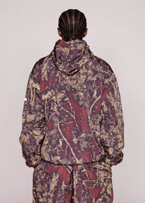 No Problemo Forest Glitch nylon jacket