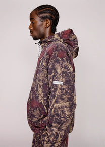 No Problemo Forest Glitch nylon jacket