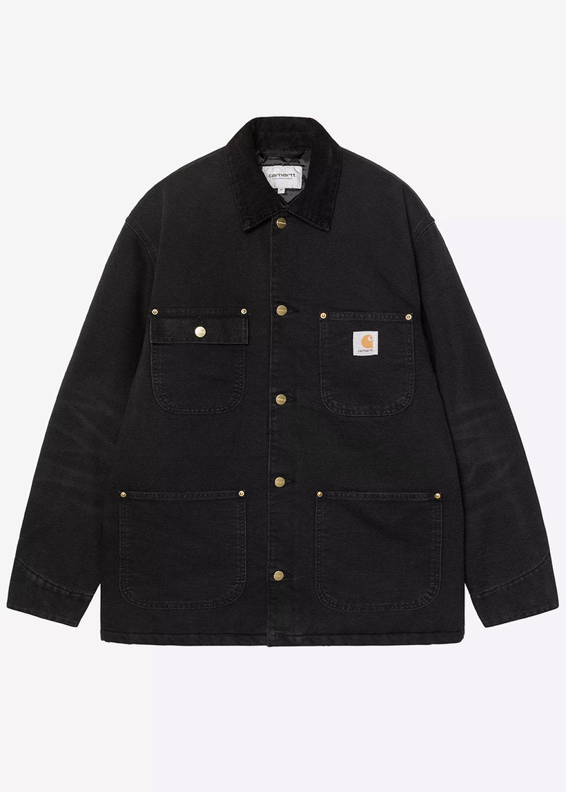 Carhartt WIP I035613 OG Chore black stone canvas coat