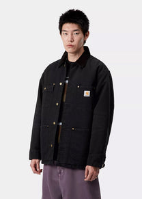Carhartt WIP I035613 OG Chore black stone canvas coat
