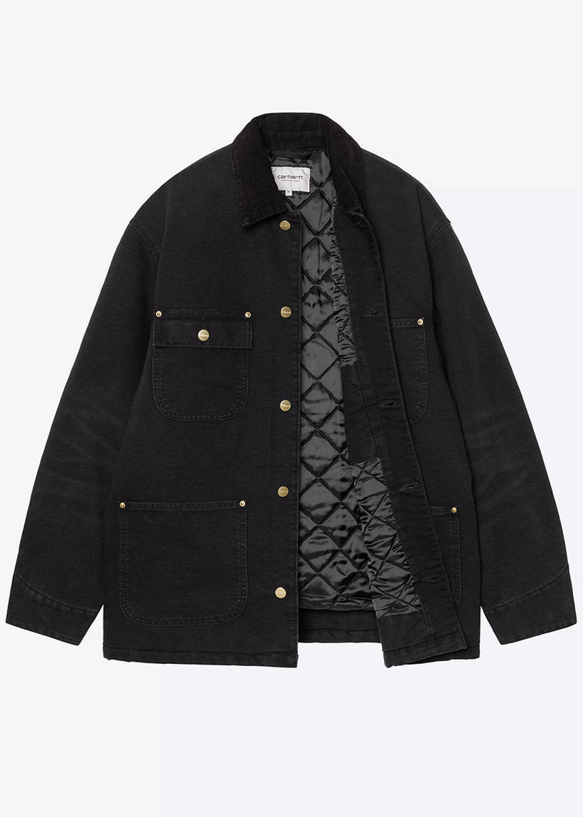 Carhartt WIP I035613 OG Chore black stone canvas coat