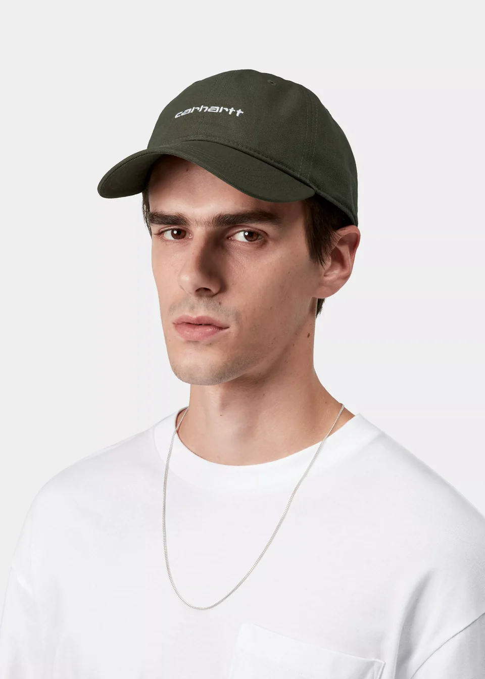 Carhartt WIP I028876 Canvas Script opuntia/white cap