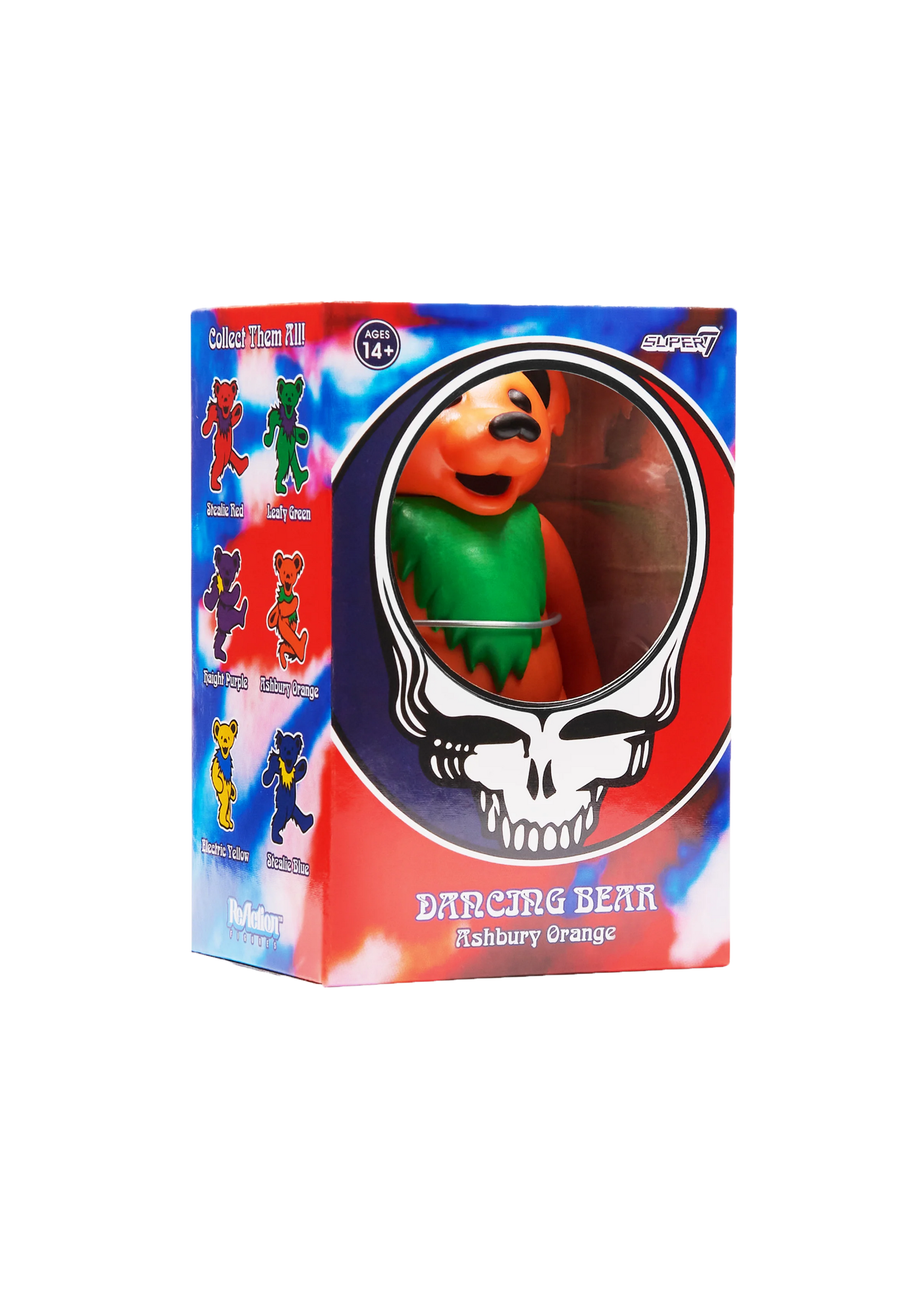 Super 7 Grateful Dead orange dancing bear