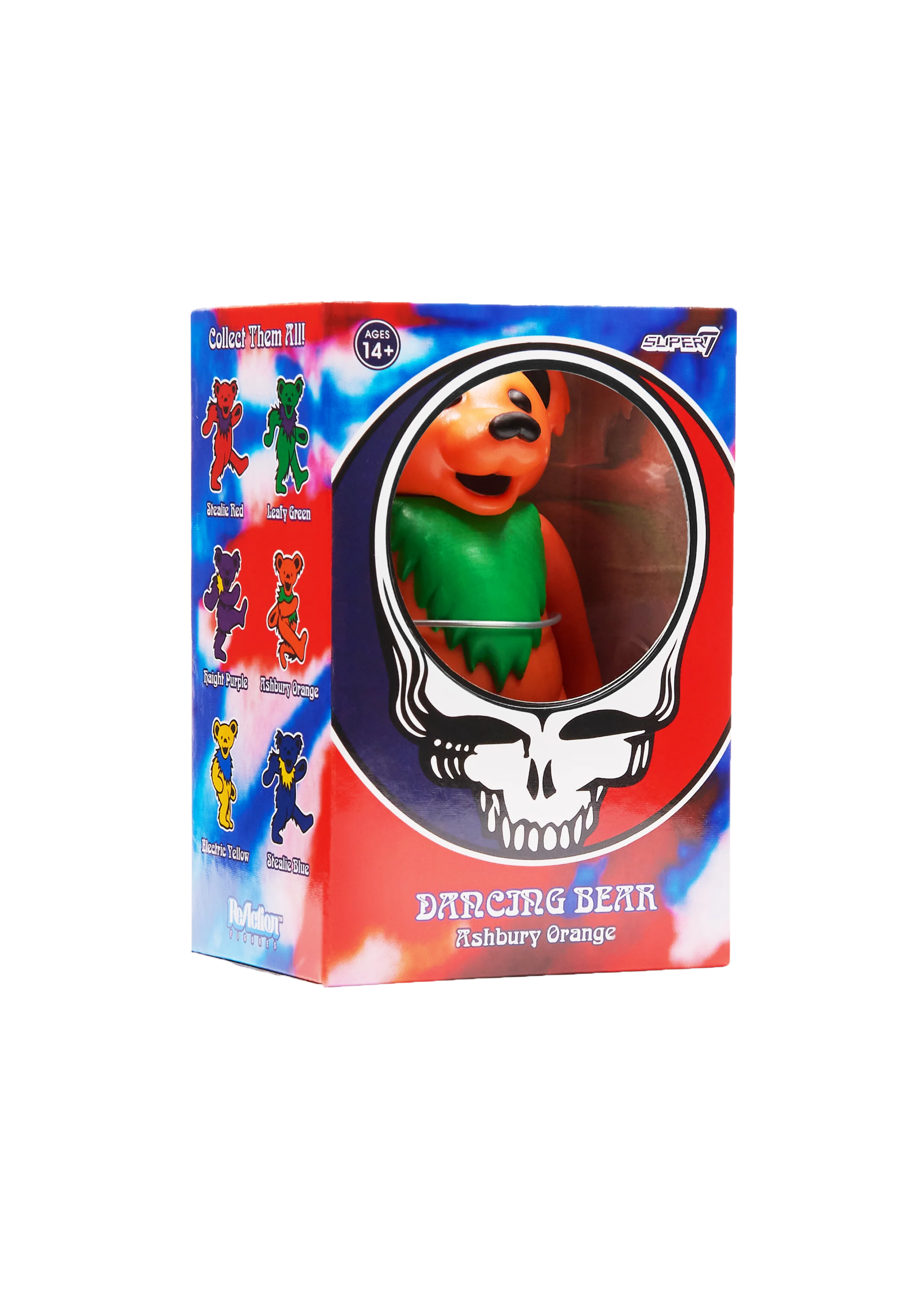 Super 7 Grateful Dead orange dancing bear