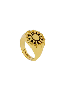 Twojeys Organic Sun gold ring