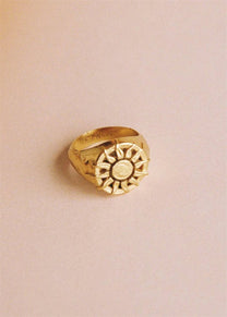 Twojeys Organic Sun gold ring