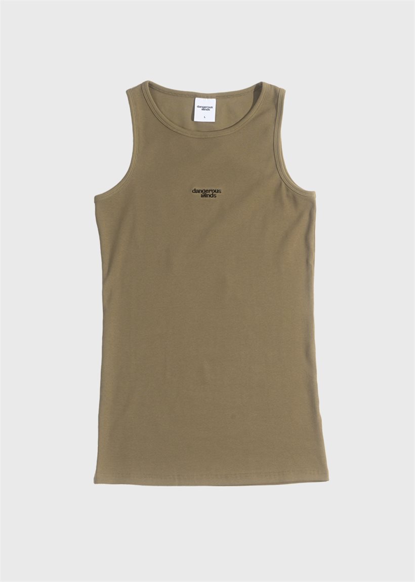 Dangerous Minds olive tank tee