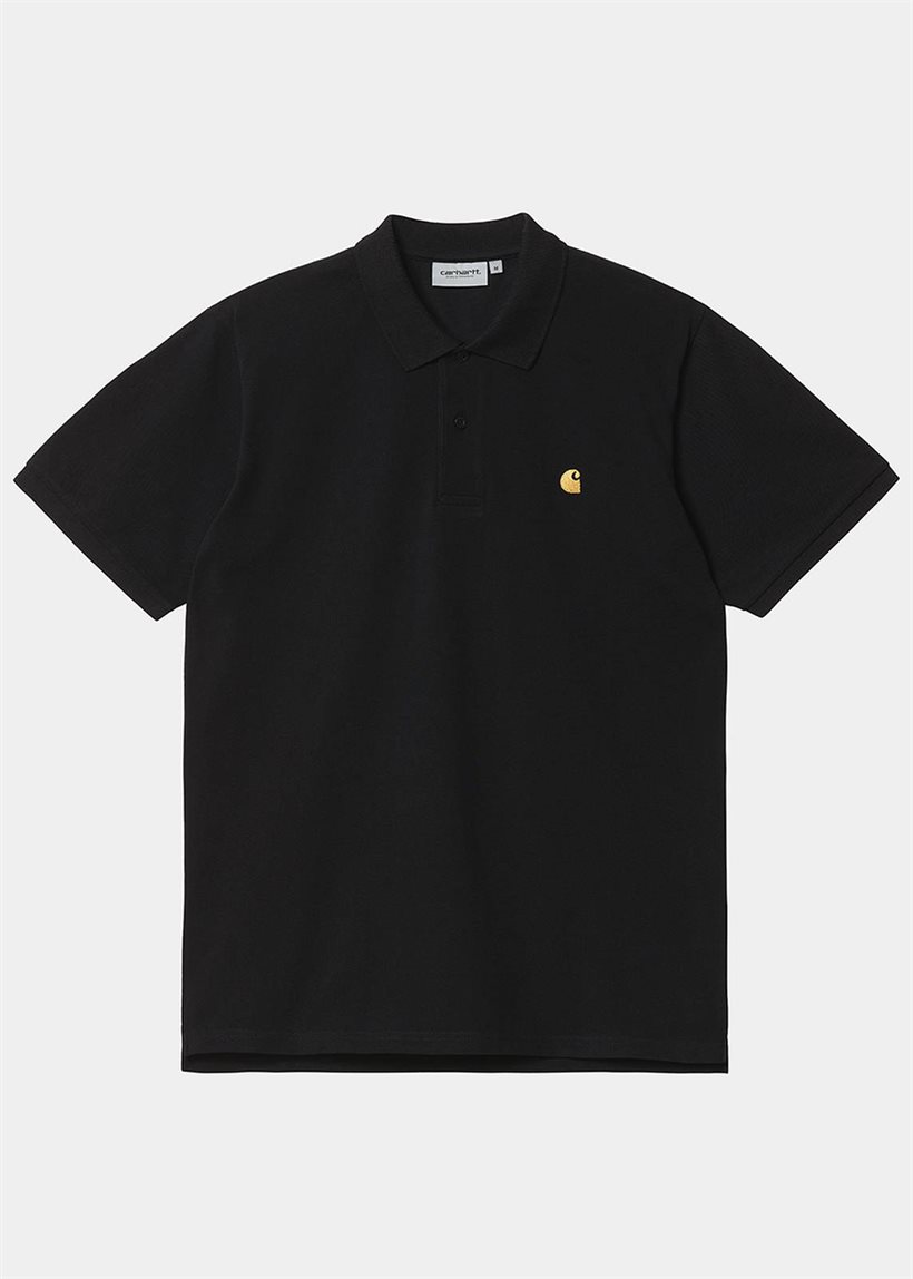 Carhartt WIP I023807 Chase Pique black/gold polo