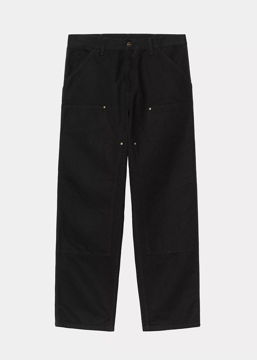 Carhartt WIP I031501 Double Knee rinsed black pants