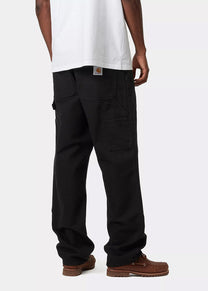 Carhartt WIP I031501 Double Knee rinsed black pants