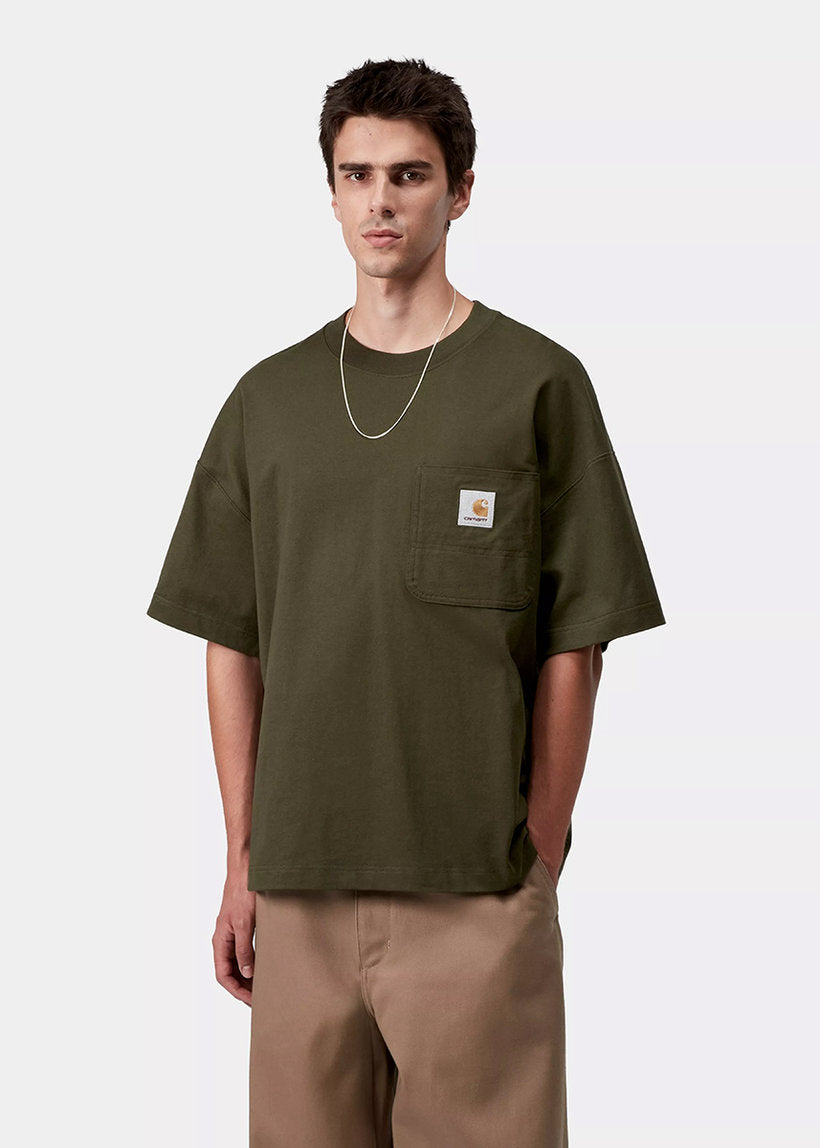 Carhartt WIP I035523 S/S Work Pocket olive tshirt
