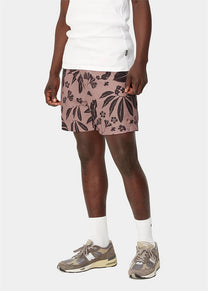 Carhartt WIP I031536 Slater woodblock print/glassy pink swim trunks
