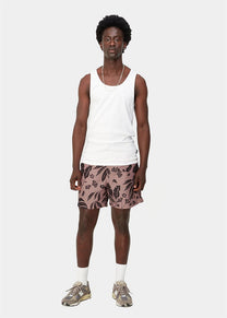 Carhartt WIP I031536 Slater woodblock print/glassy pink swim trunks