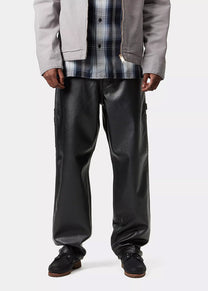 Carhartt WIP I034446 Single Knee leather black pants