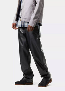 Carhartt WIP I034446 Single Knee leather black pants
