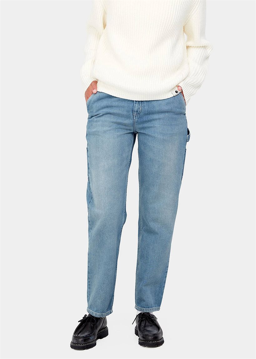 Carhartt WIP I025268 W' Pierce blue light stone washed pants